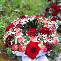 Detailaufnahme Trauerkranz